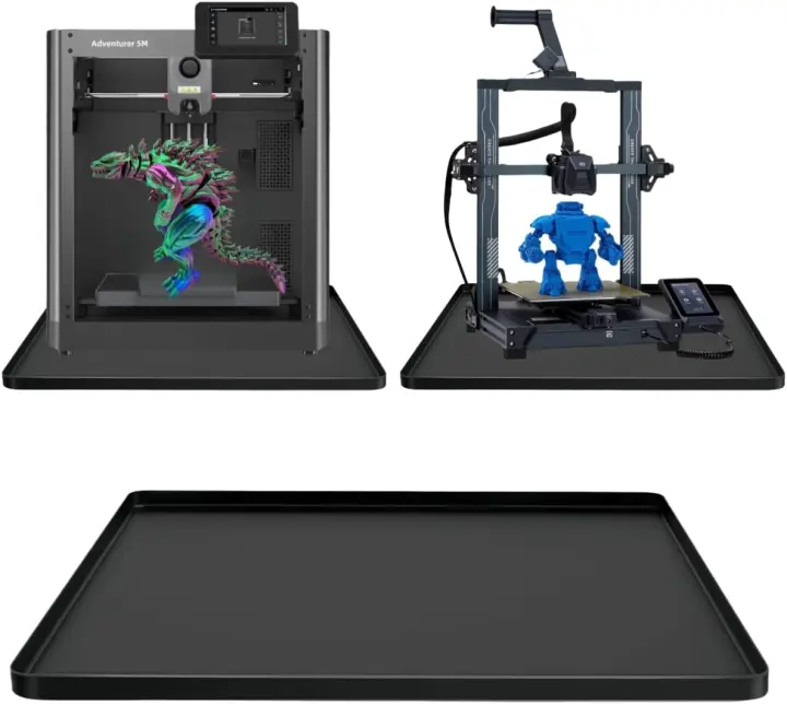 Raised-Edge Silicone Mat for 3D Printers — 18 x 15 in Anti-Slip